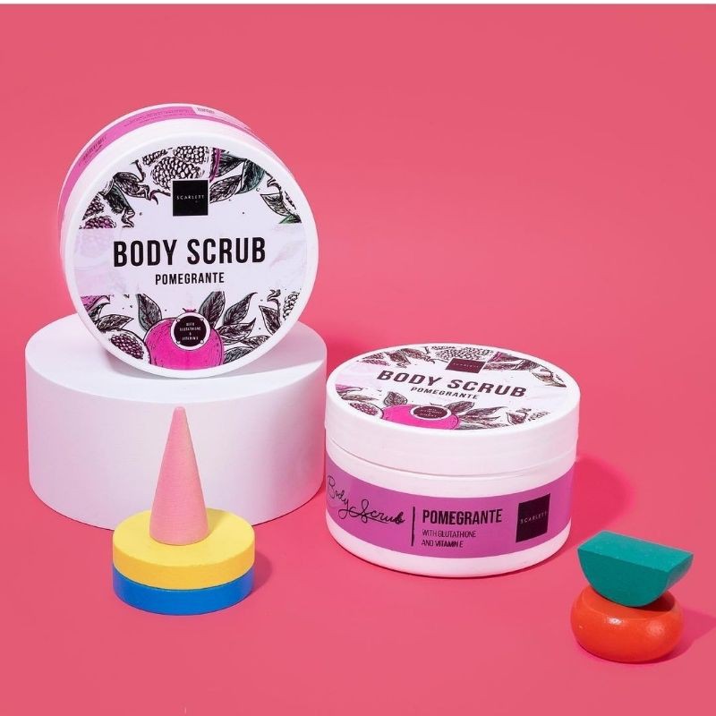 body scrub pomegrante