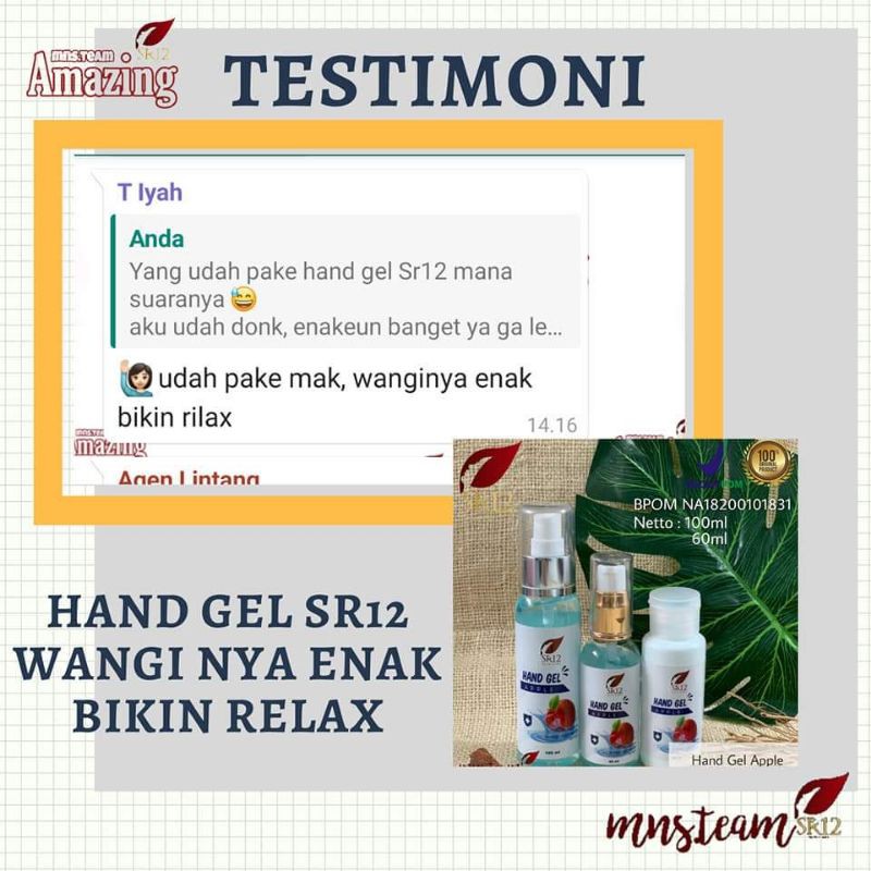Hand Gel Apple (60ml)