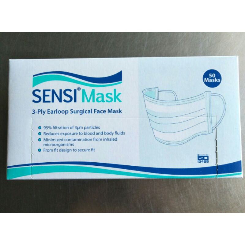 SENSI masker 3Ply Earloop 50 pcs