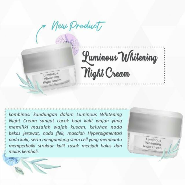 LUMINOUS WHITENING NIGHT CREAM