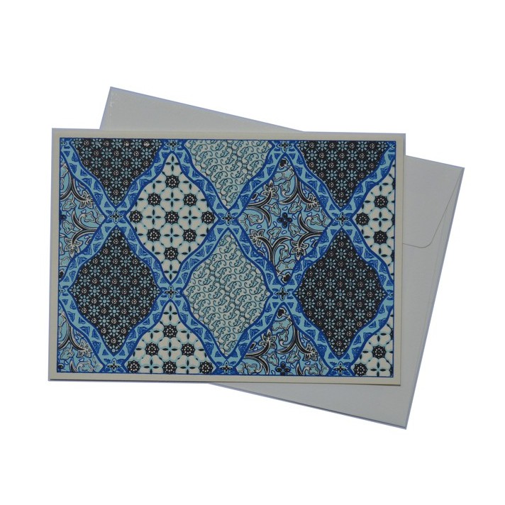 Kartu Batik Sidoluhur Biru Medium (3 pcs)