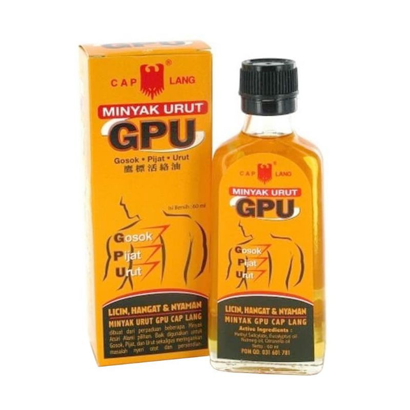 MINYAK URUT GPU 30ML , 60ML