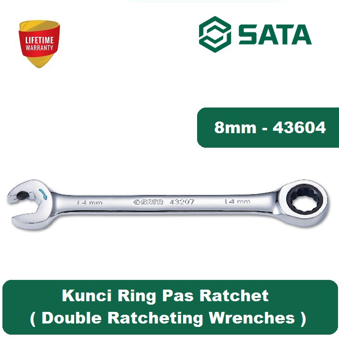 SATA Tools Kunci Ring Pas Ratchet 8mm