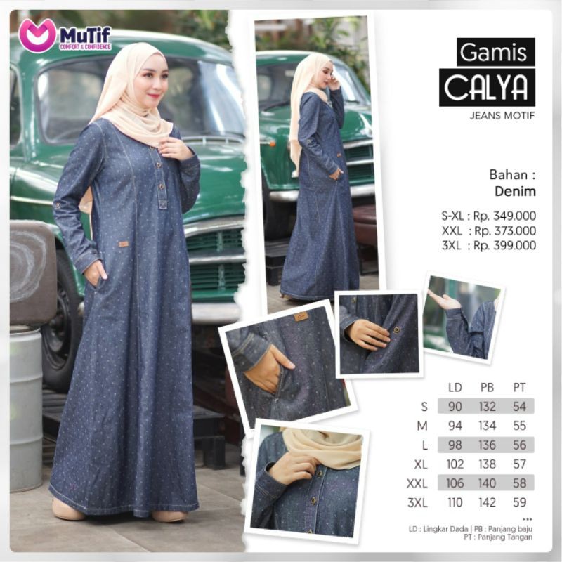 gamis mutif calya