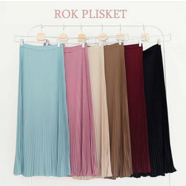 Rok Plisket Cantik Murah