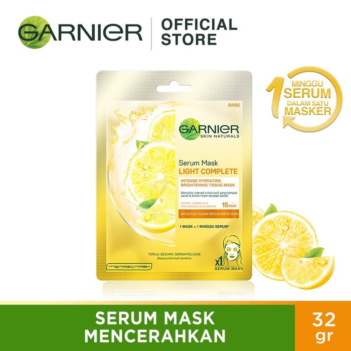garnier serum mask light complete bundle
