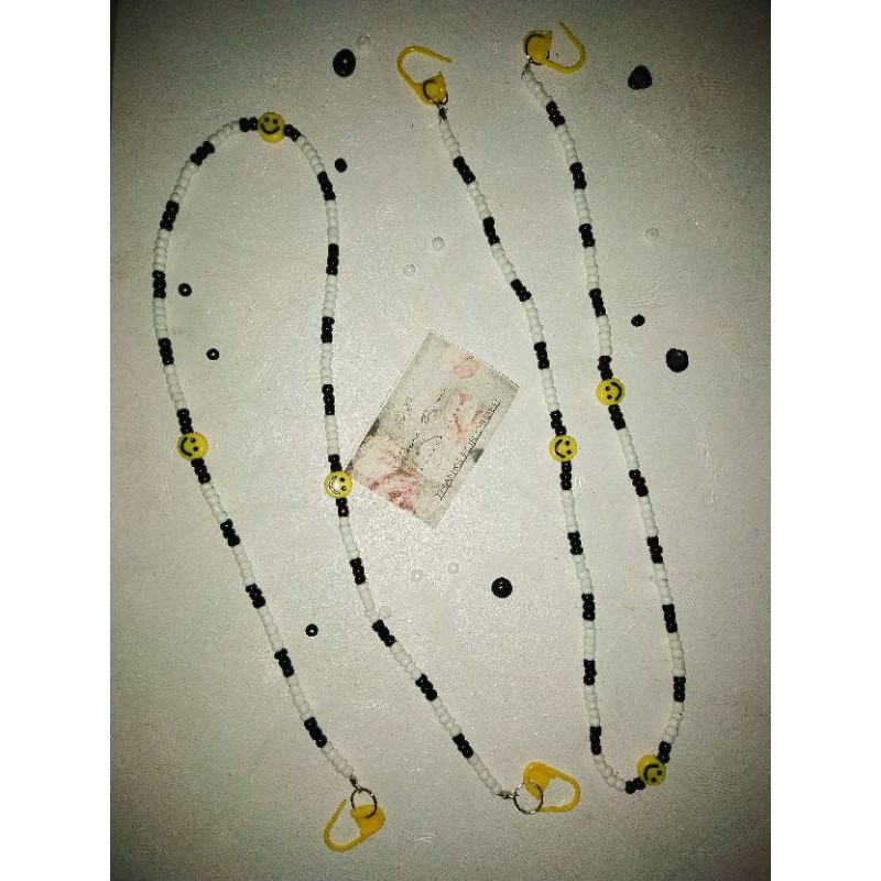 strap mask manik mini + smiley face