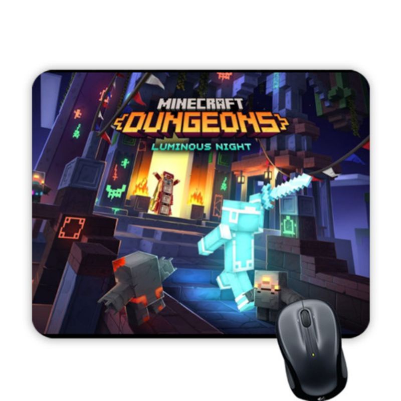 Minecraft Luminous Night Mouse Pad Alas Mouse Custom
