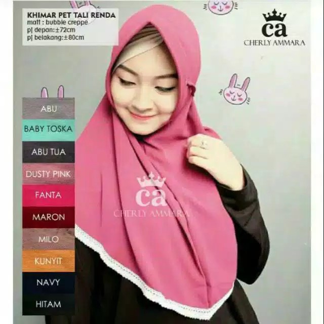 KHIMAR PET TALI RENDA