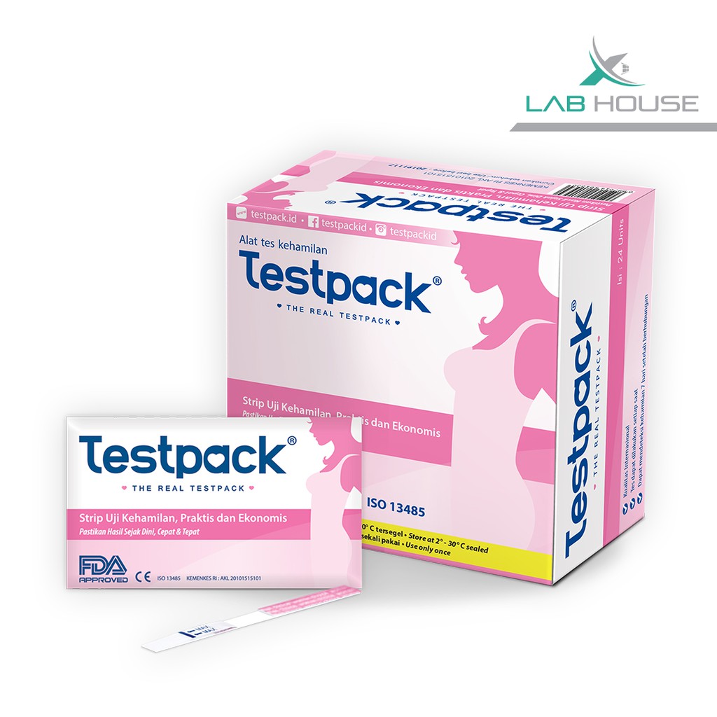 Testpack Strip + Alat Tes Kehamilan - 24 pcs