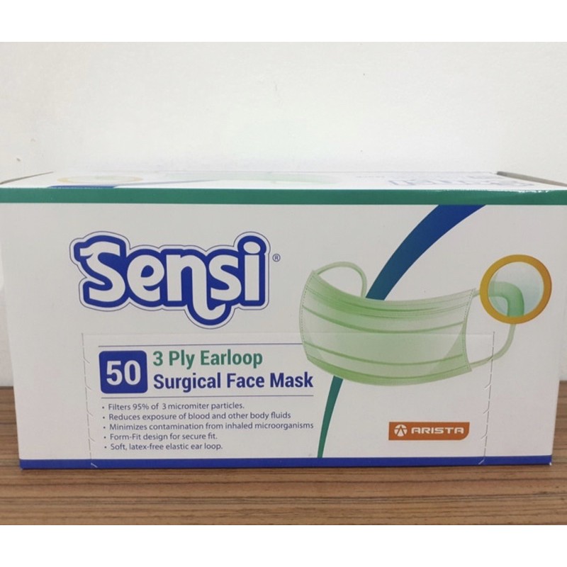 MASKER SENSI 3 PLY EARLOOP