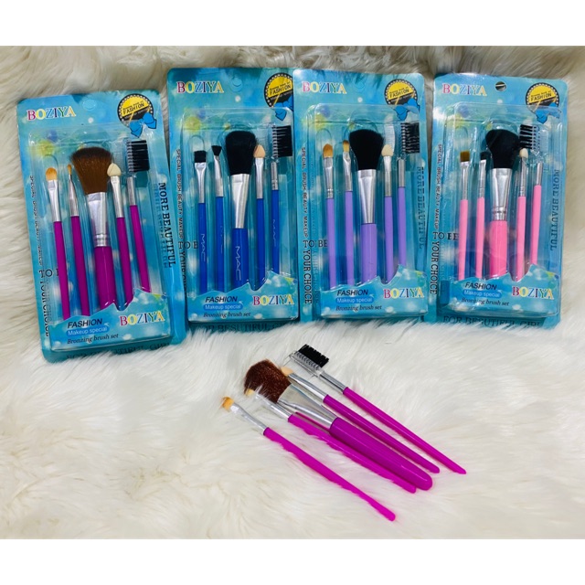 Kuas makeup set BOZIYA isi 5pc (RANDOM )