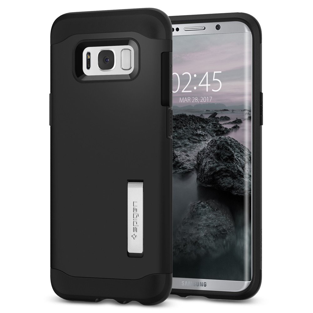 DISKON!! SPIGEN GALAXY S8 CASE SLIM ARMOR BLACK