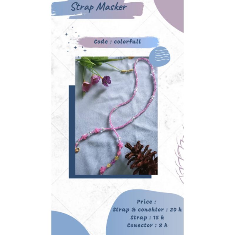 strap masker colorfull