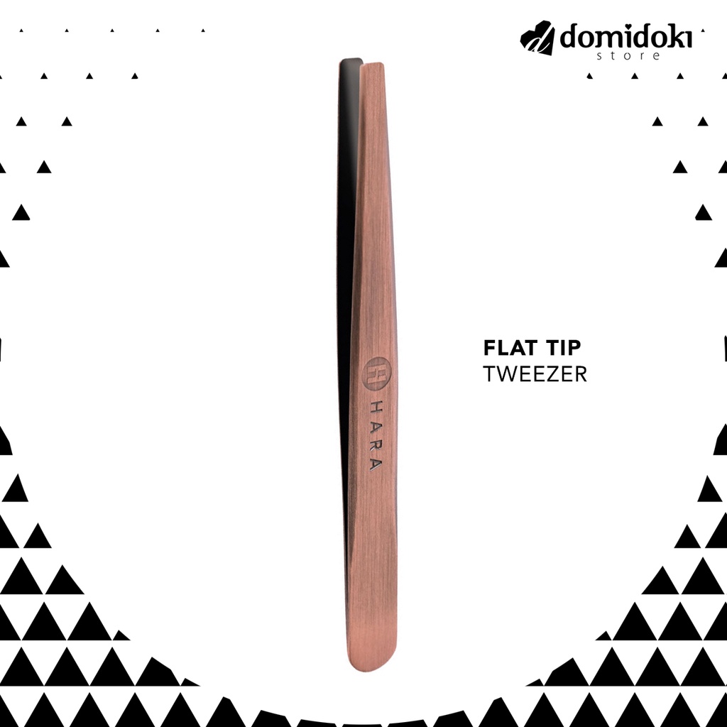 Hara Flat Tip Tweezer (Red Bronze)