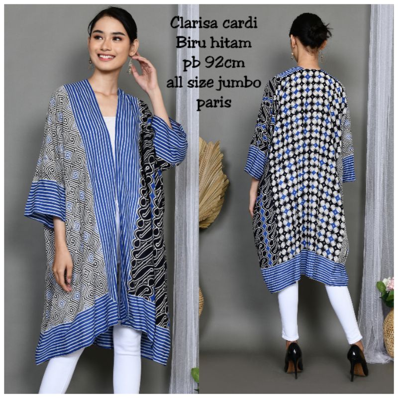 outer batik rayon paris clarisa cardigan