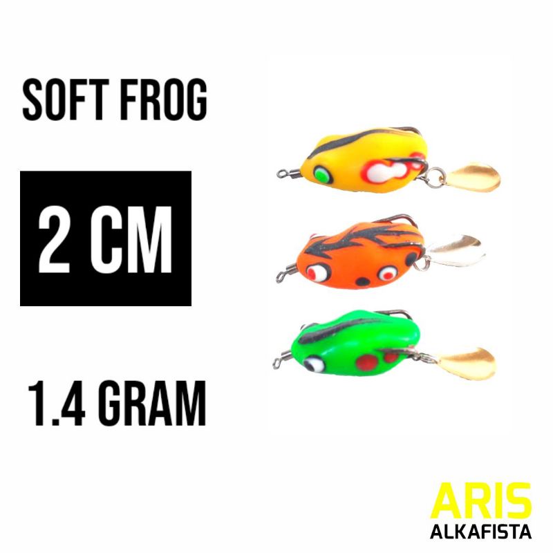 Umpan Soft Frog 2 cm 1.4 Gram