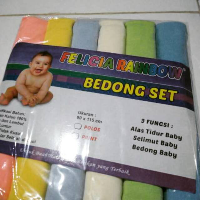 Bedong set rainbow