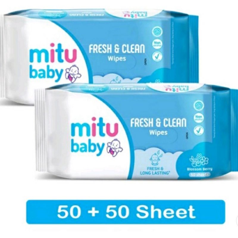 Mitu Tissue basah 50s+50s