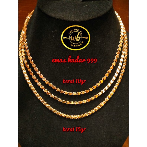 ACC kalung/rantai daun pacar