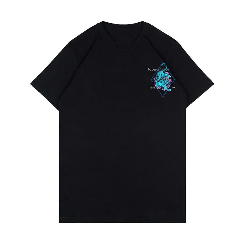 Papermind Tshirt Mighty Tiger Black