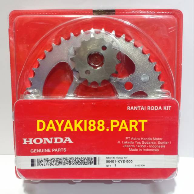 Gir set Mega Pro Monoshock asli Honda