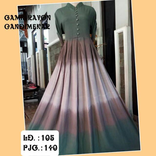 Gamis rayon candi mekar