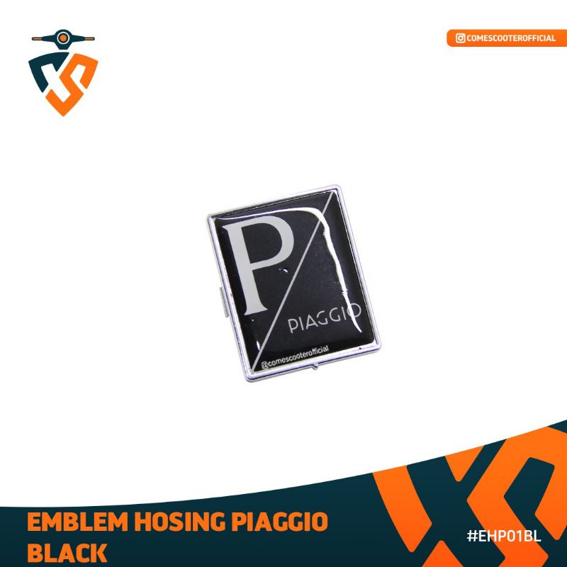 EMBLEM HOSING PIAGGIO BLACK