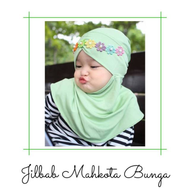 Jilbab Mahkota Bunga Anak