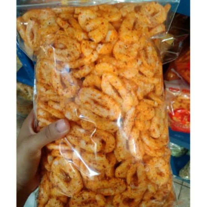 krupuk cincin pedas