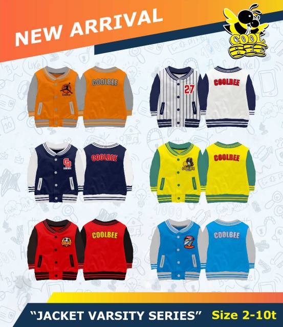 JACKET VARSITY / JAKET ANAK / COOLBEE