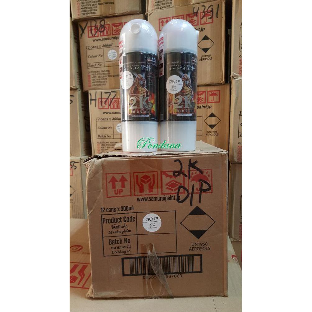 Ready Stock] Cat Semprot Samurai Clear 2 Komponen 2K01P
