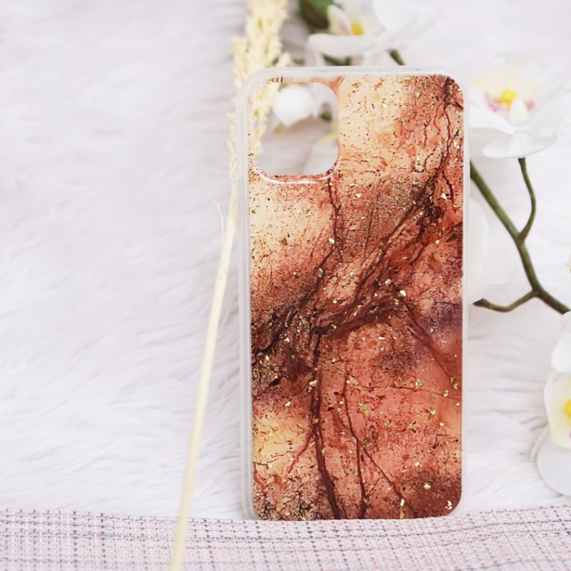 SOFT CASE/CASE IPHONE 11 MARBLE FOIL BROWN