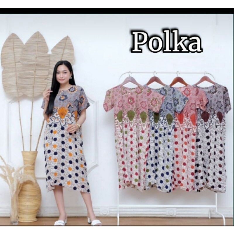 daster batik polka