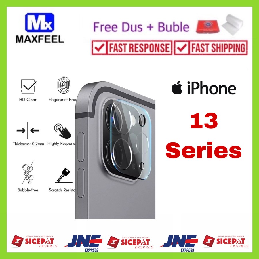 MAXFEEL Tempered Back Camera Kamera iPhone 13 Pro Max 13 Pro 13 Mini