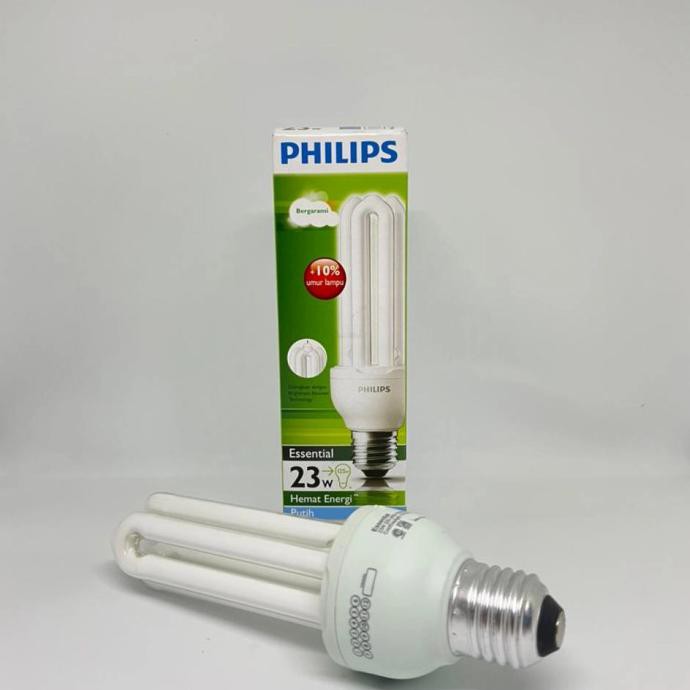 PHILIPS Essential Bohlam PLC Jari 3U 23w E27