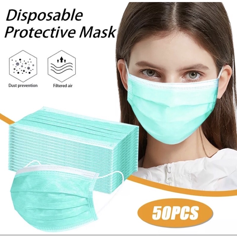 MASKER DISPOSABLE ISI 50pc