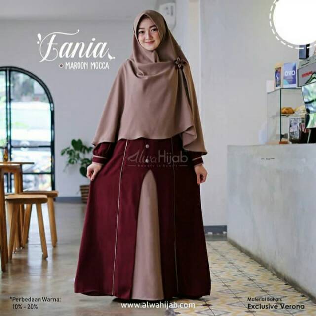 Vania dress maroon