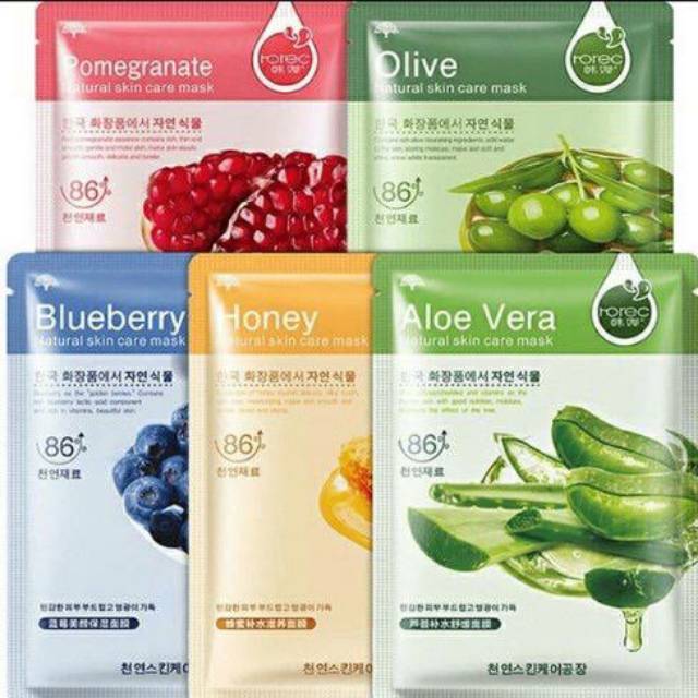 masker wajah fruit