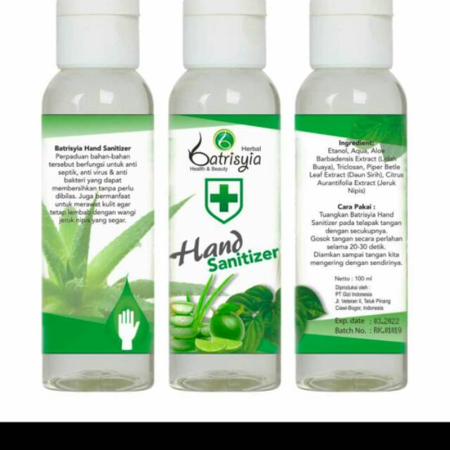 HAND SANITIZER BATRISYIA 100ml