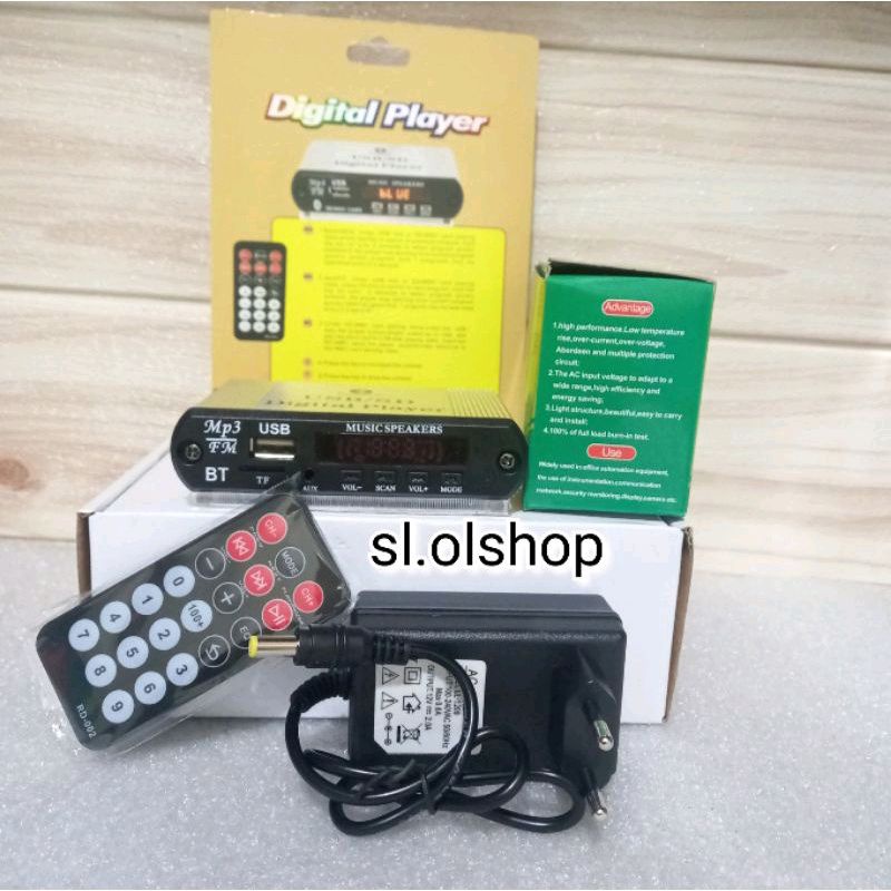 USB SD/DIGITAL PLAYER BLUETOOTH MP3 FM +ADAPTER