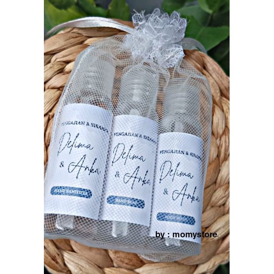 set hampers masing-masing 30ml free custom stiker