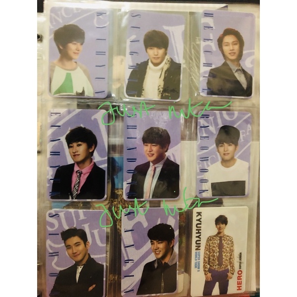 Super Junior Photocards