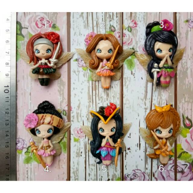 Clay doll princess wings