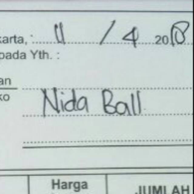 Orderan nida ball bala bala