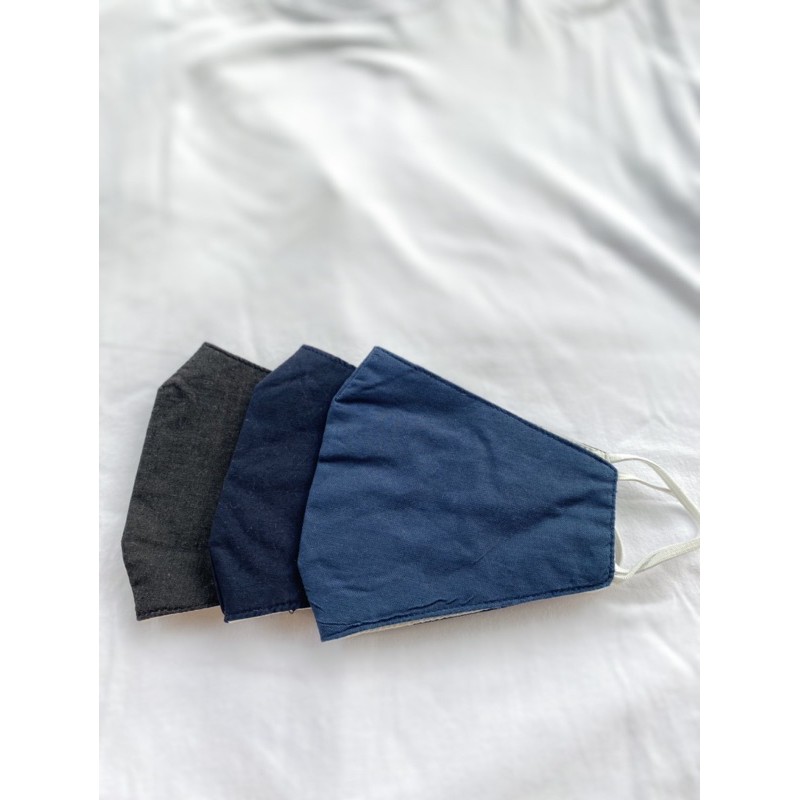 MASKER KAIN DEWASA - 3 LAPIS/PLY, EARLOOP - [Basic Series]