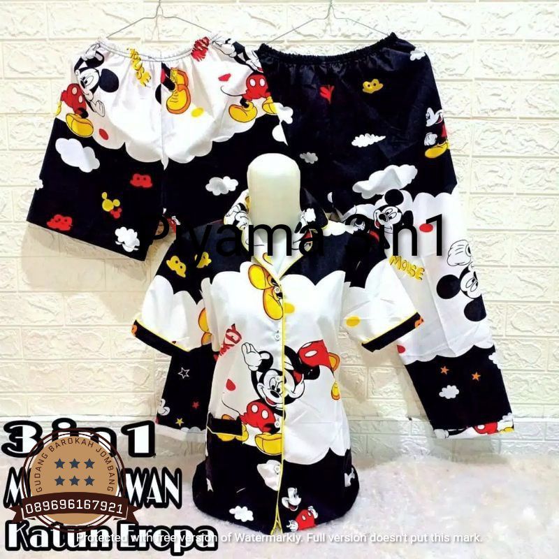 piyama 3in1 mickey mouse awan