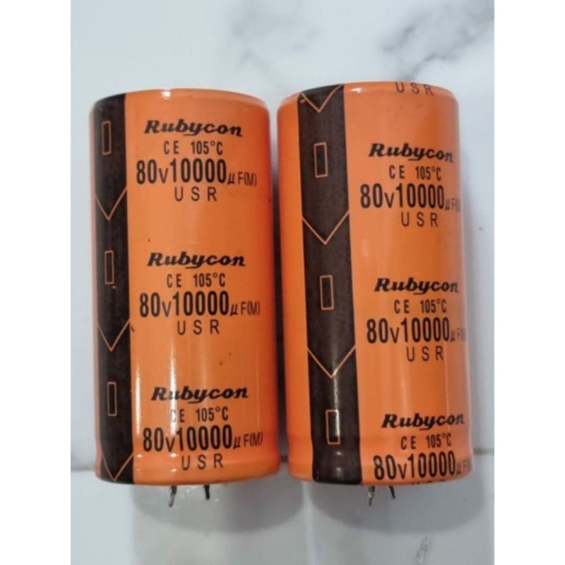 ELCO 10.000UF 80V RUBYCON Orange