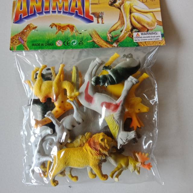 Mainan Binatang Mini 12 Pcs