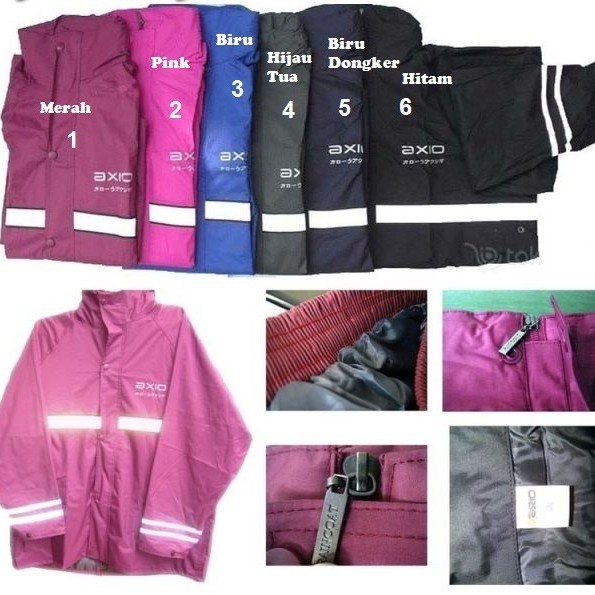 ✨ BISA COD ✨ Jas Hujan Axio Original 100%